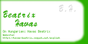 beatrix havas business card